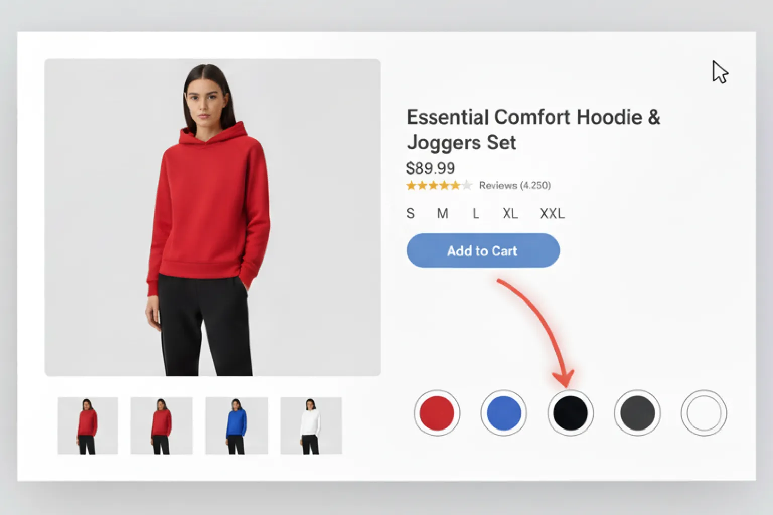 자사몰 컬러칩 옵션 선택시 이미지 변경 설정 방법