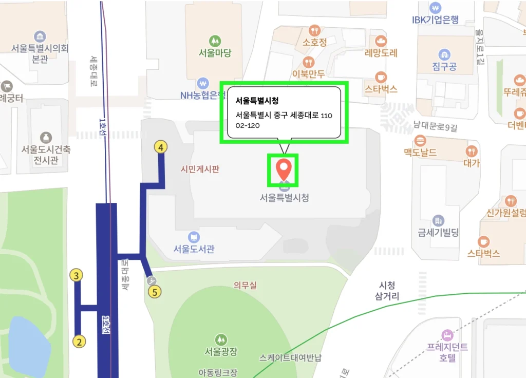 네이버 지도 디자인 커스터마이징 예시