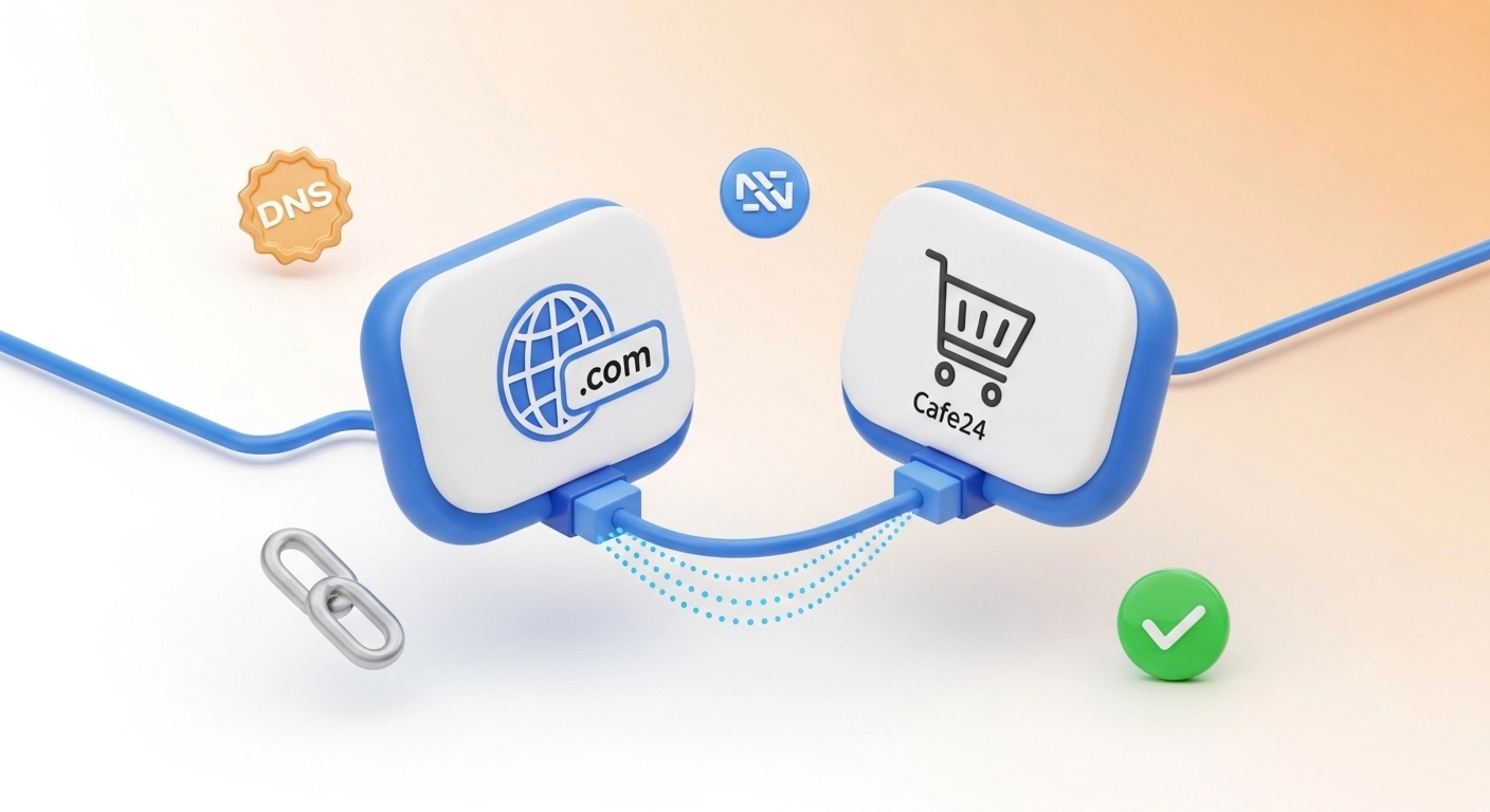 카페24 쇼핑몰 타 기관 외부 도메인 연결하는 방법(네임서버 설정)